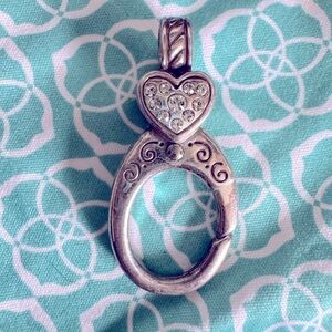 Brighton Heart Charm Fob silver